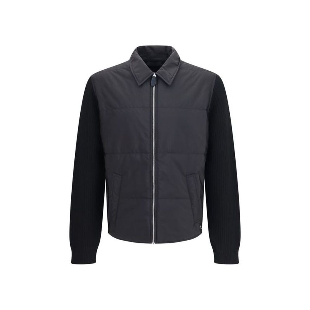 Prada Black Wool Oves Aries Full-Length Men's Jacket